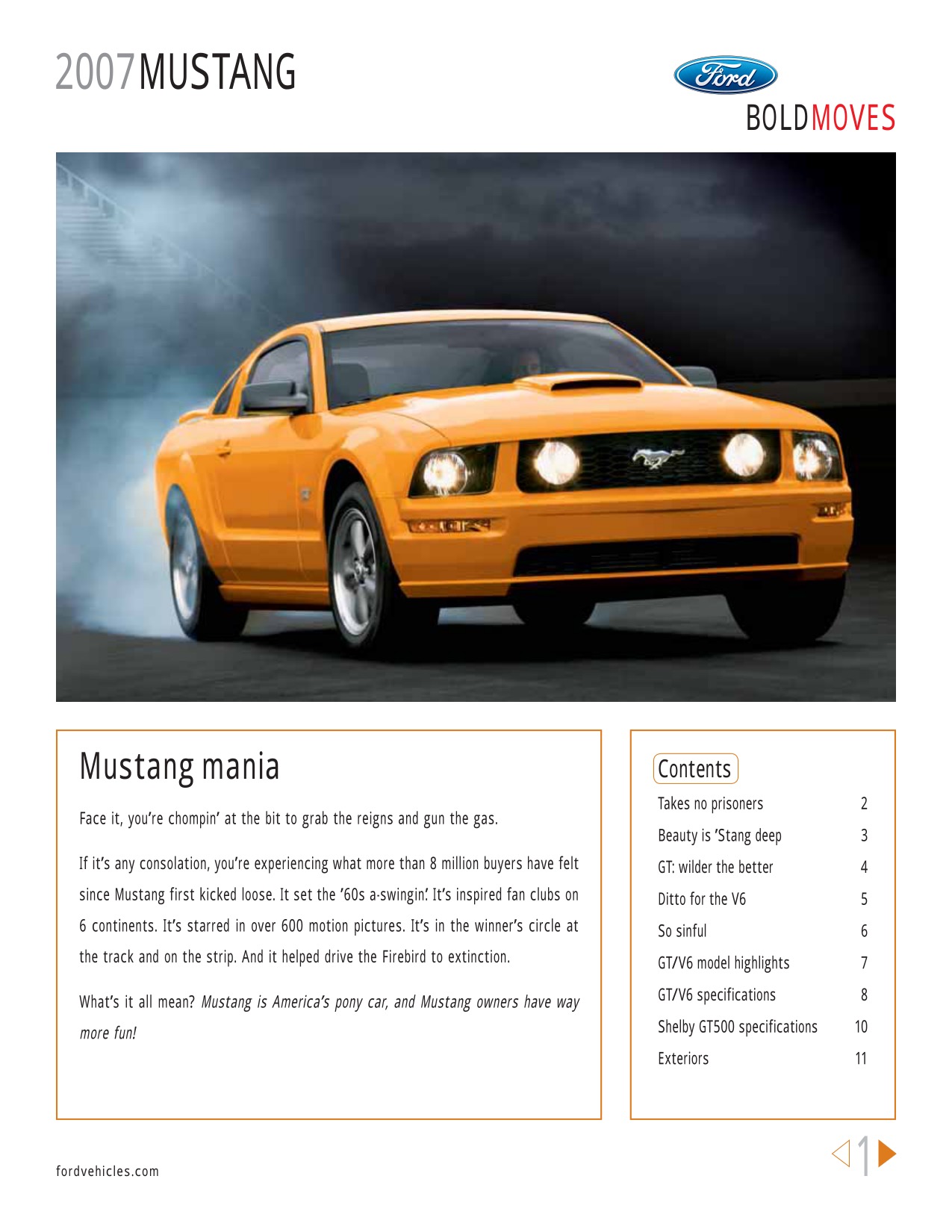 2007 Ford Mustang Brochure Page 11